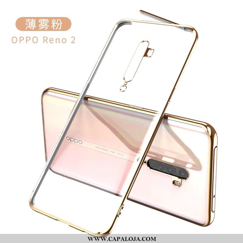 Capa Oppo Reno2 Protetoras Capas Telemóvel Telinha Roxo, Oppo Reno2 Moda Promoção