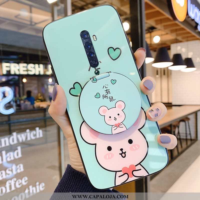 Capa Oppo Reno2 Protetoras Feminino Frente Tendencia Verde, Capas Oppo Reno2 Vidro Baratas