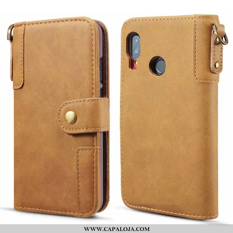 Capa Samsung Galaxy A20e Couro Cover Business Legitimo Amarelo, Capas Samsung Galaxy A20e Protetoras