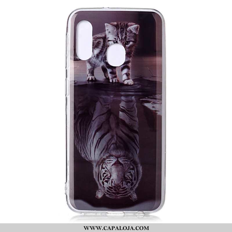 Capa Samsung Galaxy A20e Desenho Animado Azul Telemóvel Soft, Capas Samsung Galaxy A20e Tendencia Ba