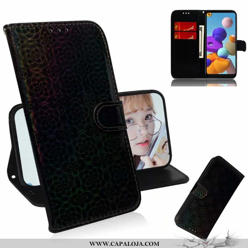 Capa Samsung Galaxy A21s Couro Masculino Antiqueda Capas Dourado, Samsung Galaxy A21s Dourada Barata