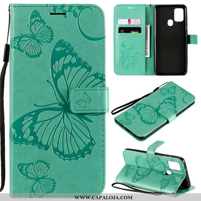 Capa Samsung Galaxy A21s Silicone Antiqueda Cover Protetoras Verde, Capas Samsung Galaxy A21s Couro 
