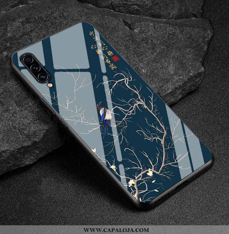 Capa Samsung Galaxy A30s Silicone Cases Tendencia Telemóvel Azul Escuro, Capas Samsung Galaxy A30s V
