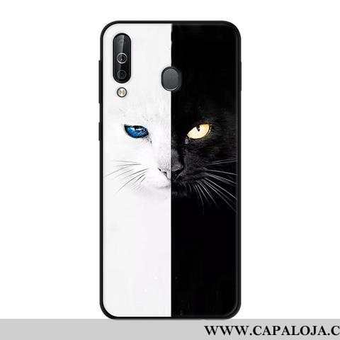 Capa Samsung Galaxy A40s Criativas Preto Telemóvel Fosco Verde, Capas Samsung Galaxy A40s Soft Barat