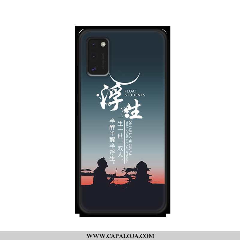 Capa Samsung Galaxy A41 Personalizada Original Nova Capas Azul Escuro, Samsung Galaxy A41 Criativas 