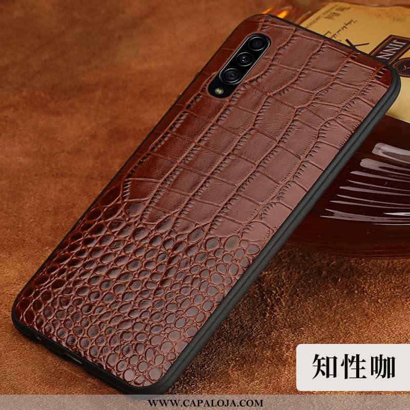 Capa Samsung Galaxy A70 Luxo Masculino Capas Completa Castanho, Samsung Galaxy A70 Personalizada Com