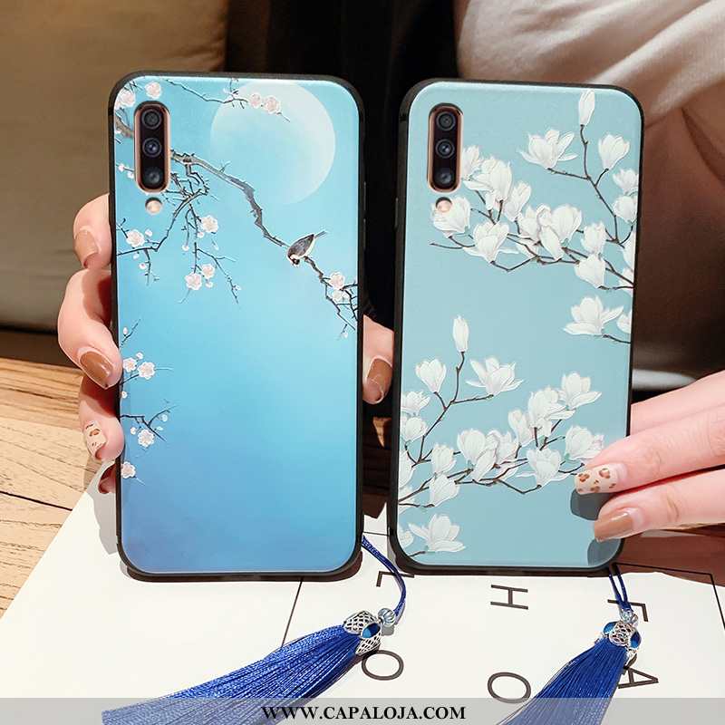 Capa Samsung Galaxy A70 Retro Palace Soft Antiqueda Azul, Capas Samsung Galaxy A70 Slim Online