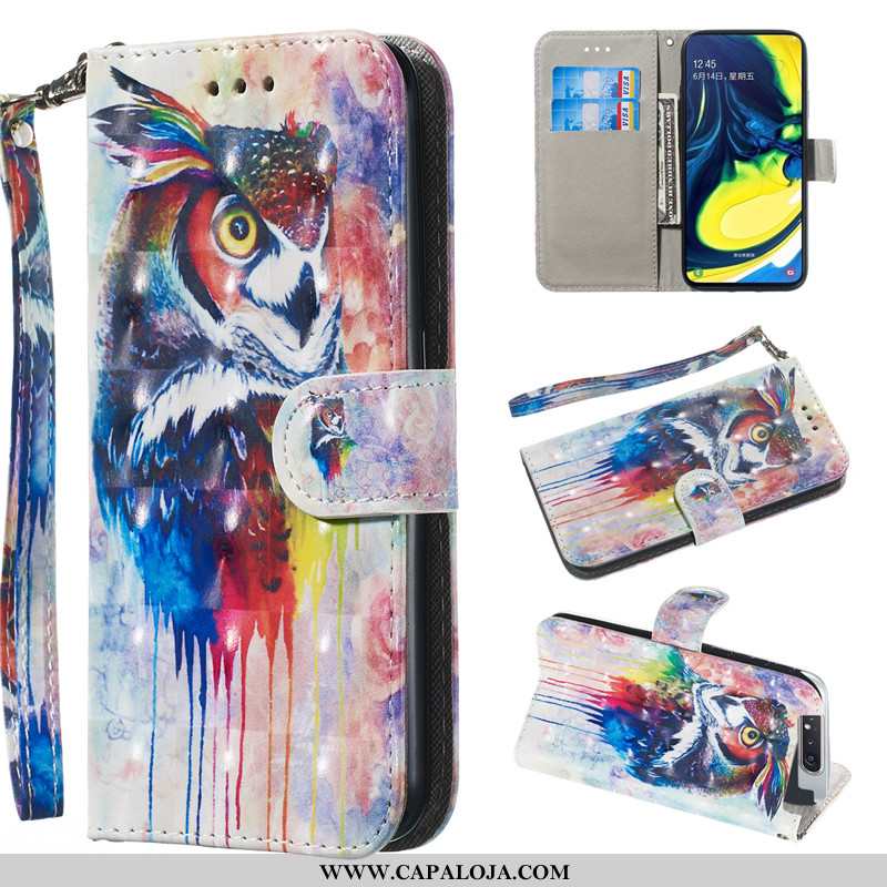 Capa Samsung Galaxy A80 Bonitos Cases Cover Branco, Capas Samsung Galaxy A80 Couro Baratos