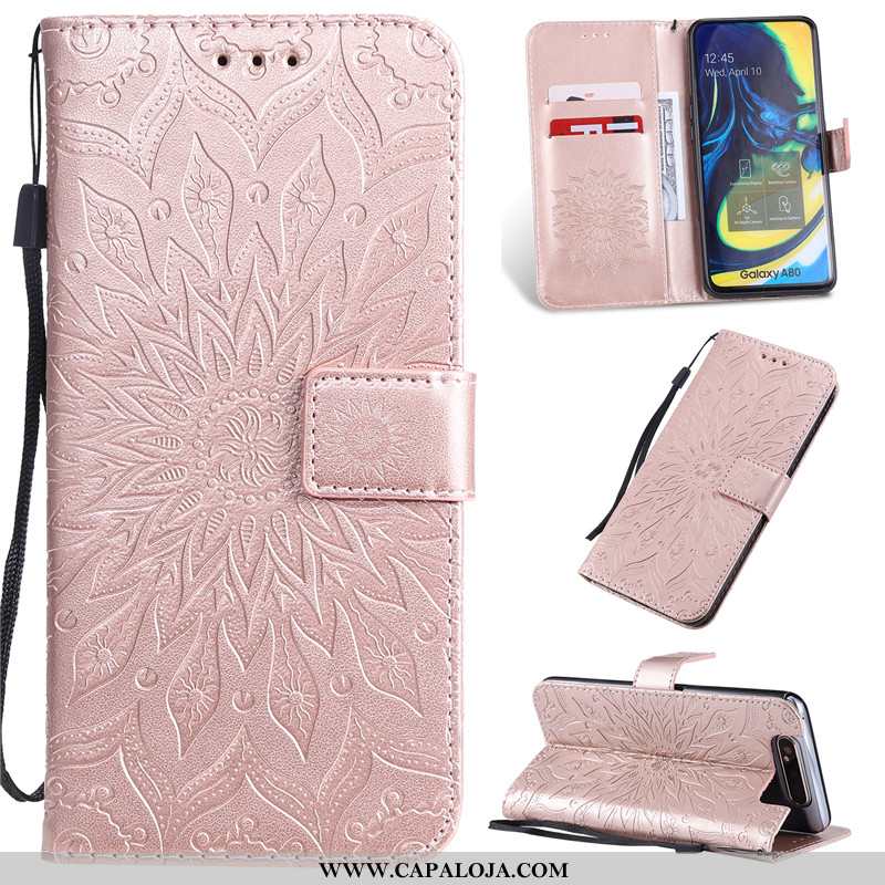 Capa Samsung Galaxy A80 Protetoras Rosa Capas Telemóvel, Samsung Galaxy A80 Couro Baratos