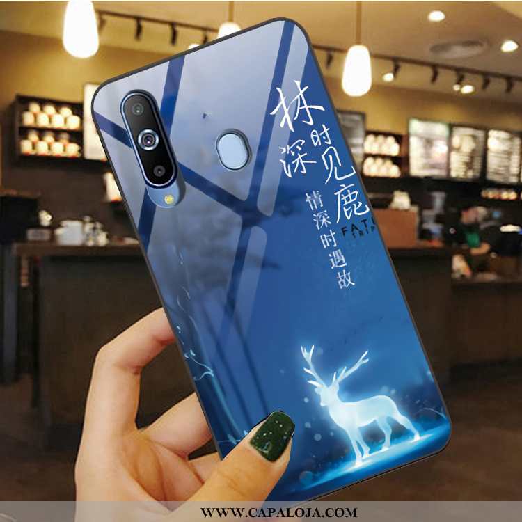 Capa Samsung Galaxy A8s Protetoras Azul Telemóvel Soft, Capas Samsung Galaxy A8s Silicone Promoção