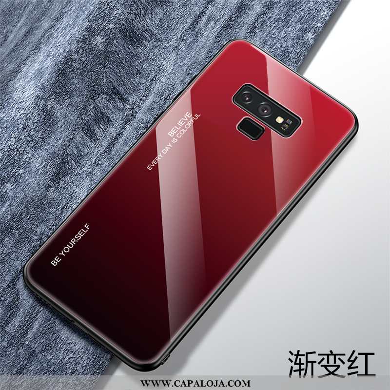 Capa Samsung Galaxy Note 9 Super Vidro Azul Escuro Frente, Capas Samsung Galaxy Note 9 Protetoras Ba