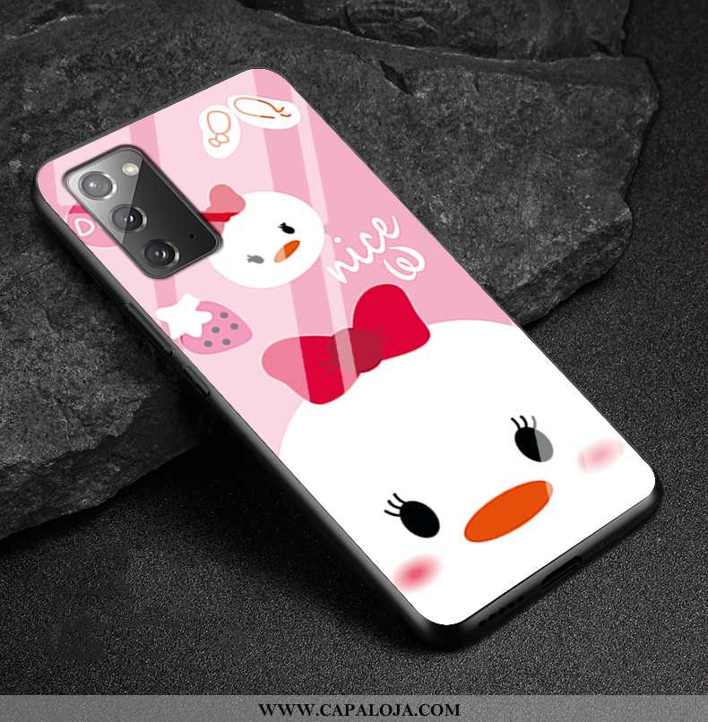 Capa Samsung Galaxy Note20 Soft Vidro Customizadas Masculino Rosa, Capas Samsung Galaxy Note20 Prote