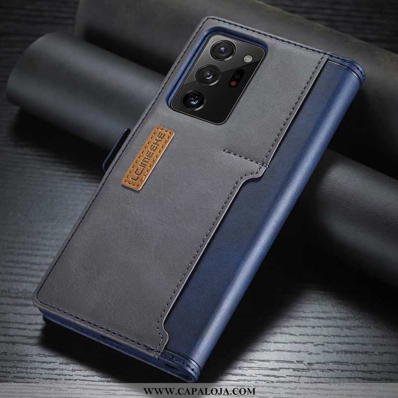 Capa Samsung Galaxy Note20 Ultra Couro Masculino Capas Cases Vermelho, Samsung Galaxy Note20 Ultra C