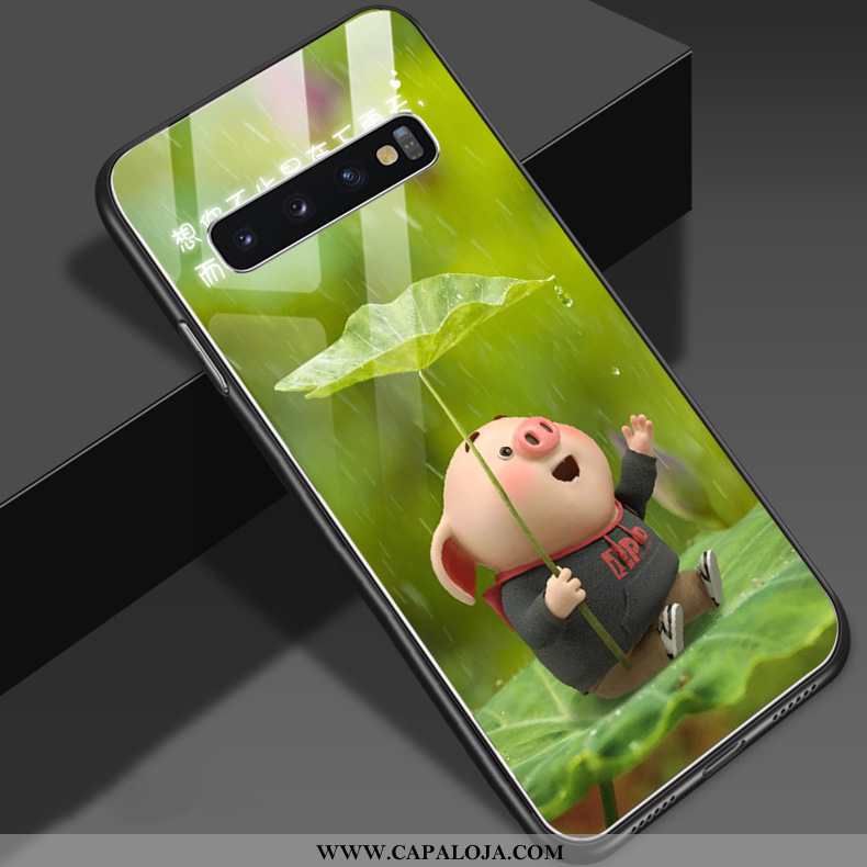 Capa Samsung Galaxy S10 Cordao Protetoras Vidro Vermelha Azul, Capas Samsung Galaxy S10 Personalizad