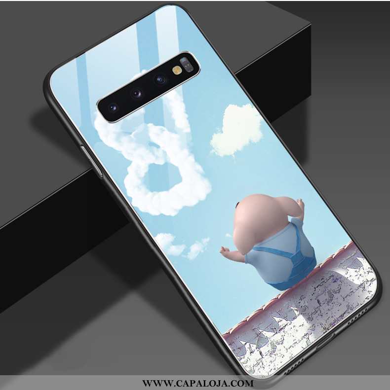 Capa Samsung Galaxy S10 Cordao Protetoras Vidro Vermelha Azul, Capas Samsung Galaxy S10 Personalizad