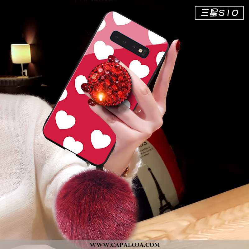 Capa Samsung Galaxy S10 Personalizado Resistente Tendencia Soft Vermelho, Capas Samsung Galaxy S10 C