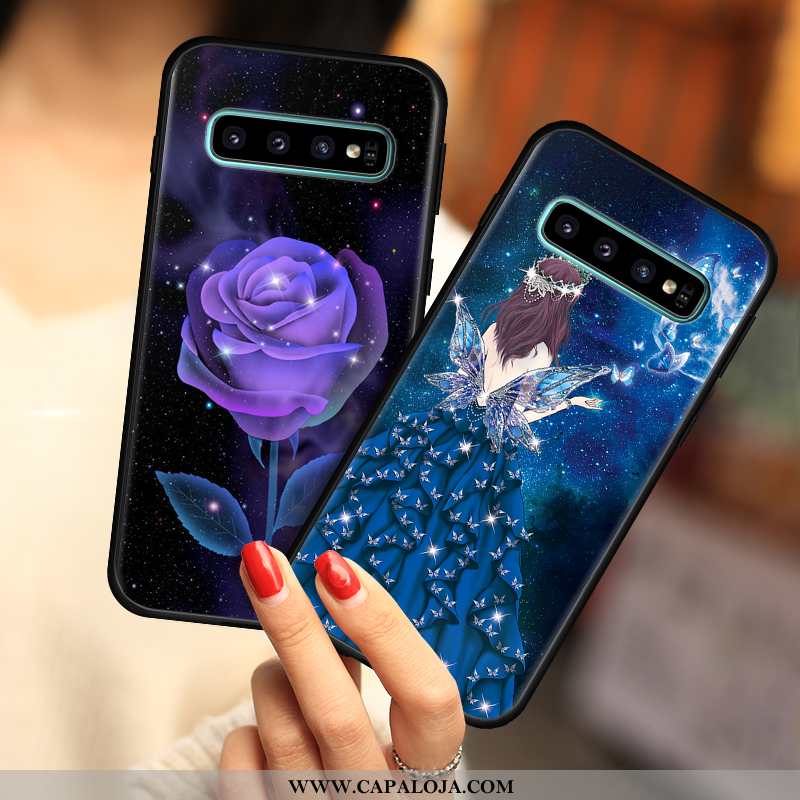 Capa Samsung Galaxy S10 Soft Feminino Masculino Capas Azul Escuro, Samsung Galaxy S10 Protetoras Ven