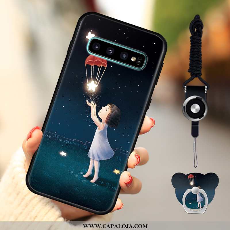 Capa Samsung Galaxy S10 Soft Feminino Masculino Capas Azul Escuro, Samsung Galaxy S10 Protetoras Ven