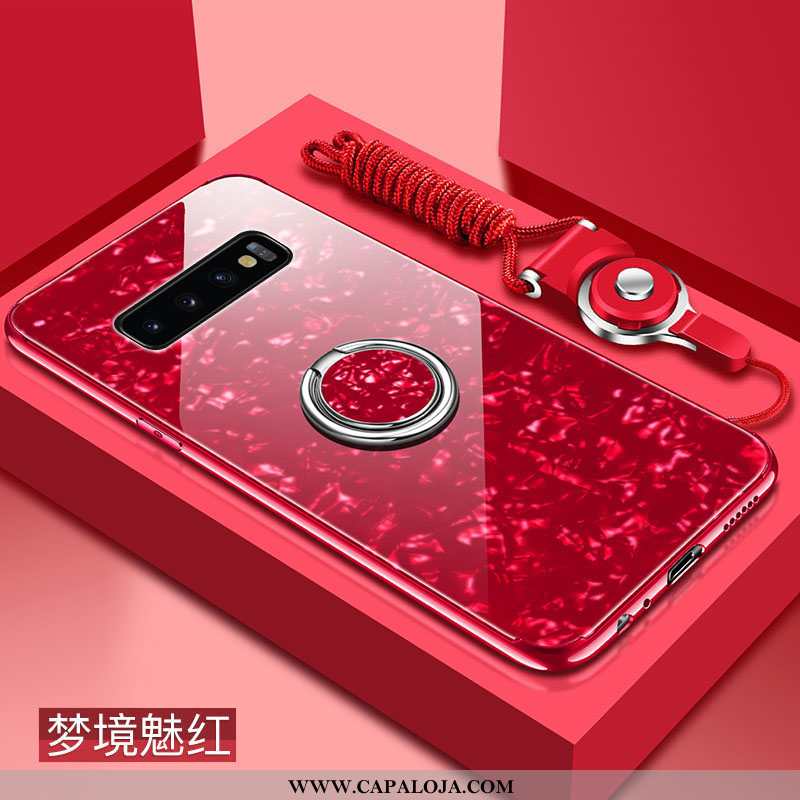 Capa Samsung Galaxy S10+ Vidro Malha Cases Frente Preto, Capas Samsung Galaxy S10+ Soft Promoção