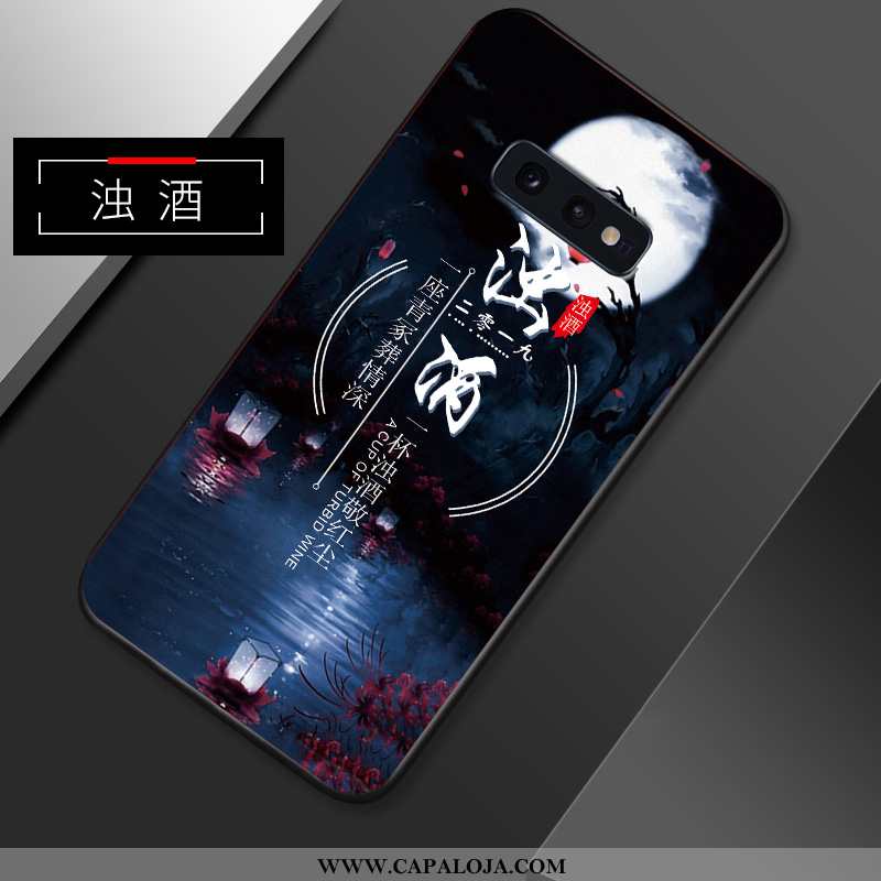 Capa Samsung Galaxy S10e Criativas Soft Malha Masculino Azul Escuro, Capas Samsung Galaxy S10e Slim 