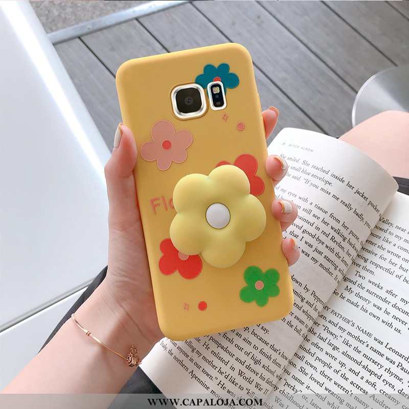 Capa Samsung Galaxy S6 Edge Protetoras Capas Pintado Desenho Animado Verde, Samsung Galaxy S6 Edge S