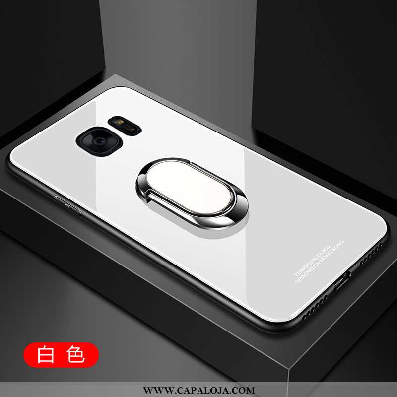 Capa Samsung Galaxy S6 Edge Vidro Protetoras Cases Resistente Branco, Capas Samsung Galaxy S6 Edge S