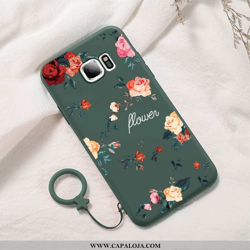 Capa Samsung Galaxy S7 Edge Soft Verde Cases Criativas, Capas Samsung Galaxy S7 Edge Protetoras Vend