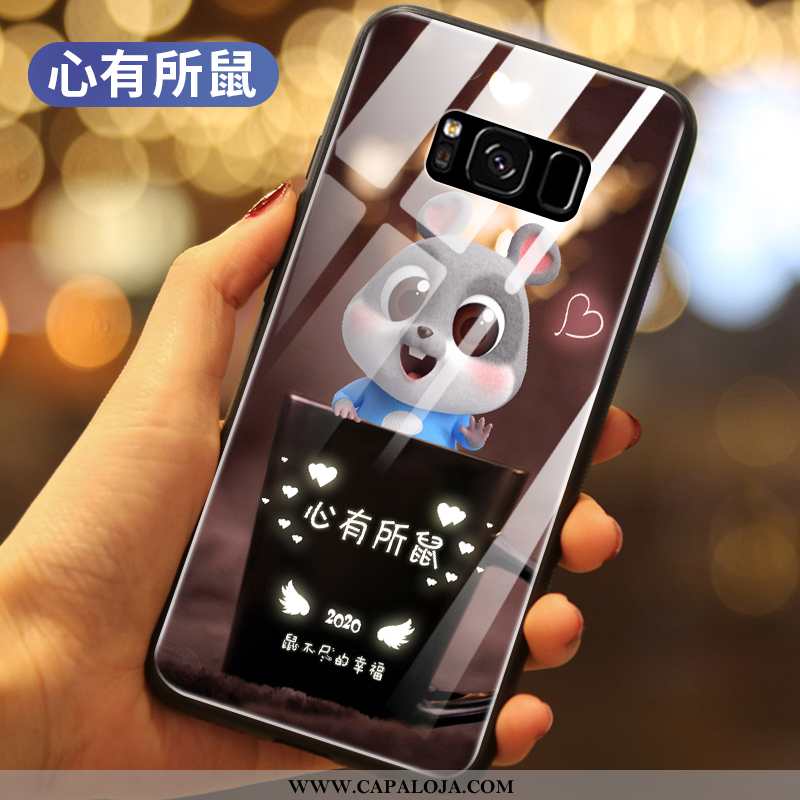 Capa Samsung Galaxy S8 Vidro Completa Fofas Capas Vermelho, Samsung Galaxy S8 Personalizada Baratas