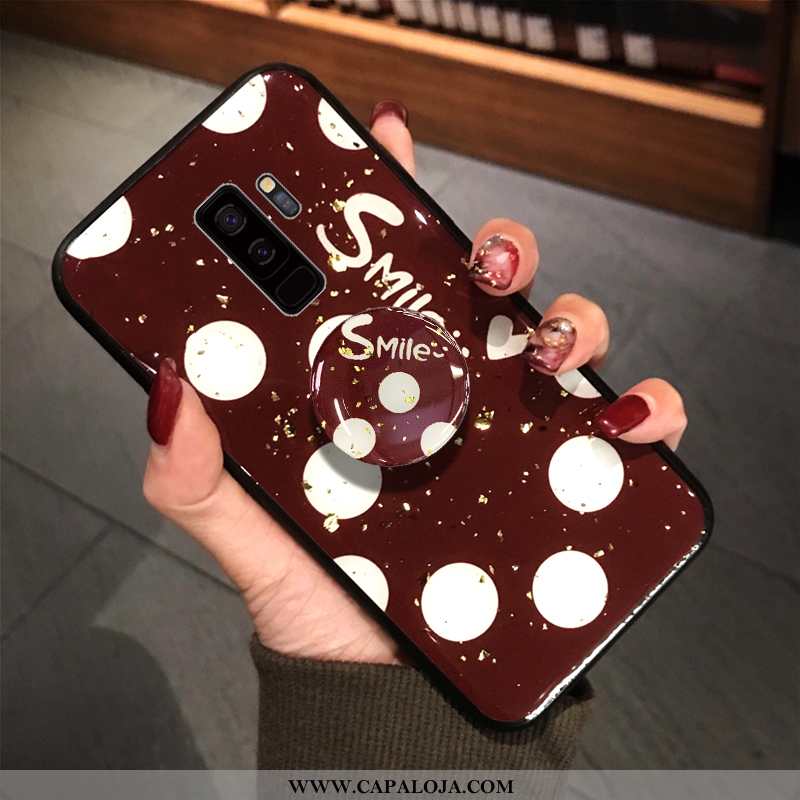 Capa Samsung Galaxy S9+ Protetoras Grande Telemóvel Antiqueda Vermelho, Capas Samsung Galaxy S9+ Sof