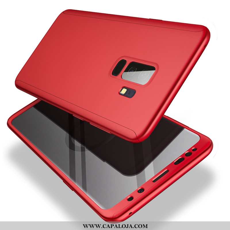 Capa Samsung Galaxy S9+ Slim Fosco Super Preto Vermelho, Capas Samsung Galaxy S9+ Tendencia Online
