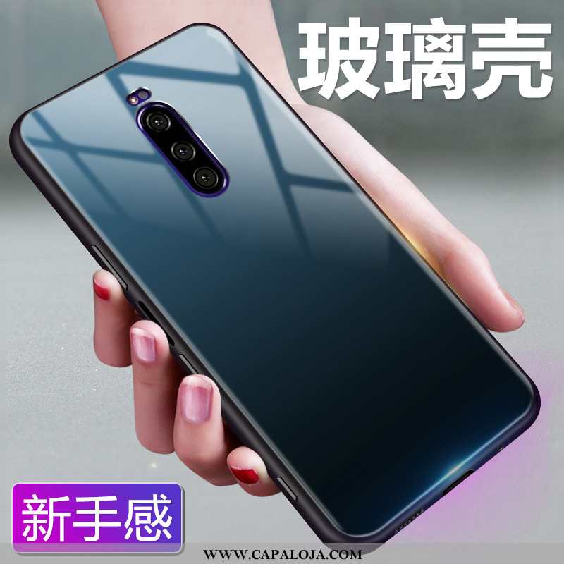 Capa Sony Xperia 1 Protetoras Estrelado Vermelha Cases Vermelho, Capas Sony Xperia 1 Vidro Barato