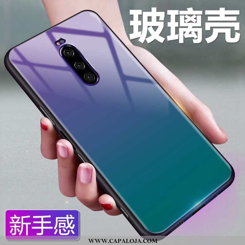 Capa Sony Xperia 1 Protetoras Estrelado Vermelha Cases Vermelho, Capas Sony Xperia 1 Vidro Barato
