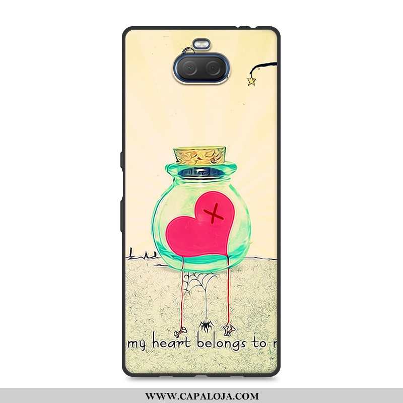 Capa Sony Xperia 10 Plus Soft Feminino Tendencia Cases Amarelo, Capas Sony Xperia 10 Plus Protetoras
