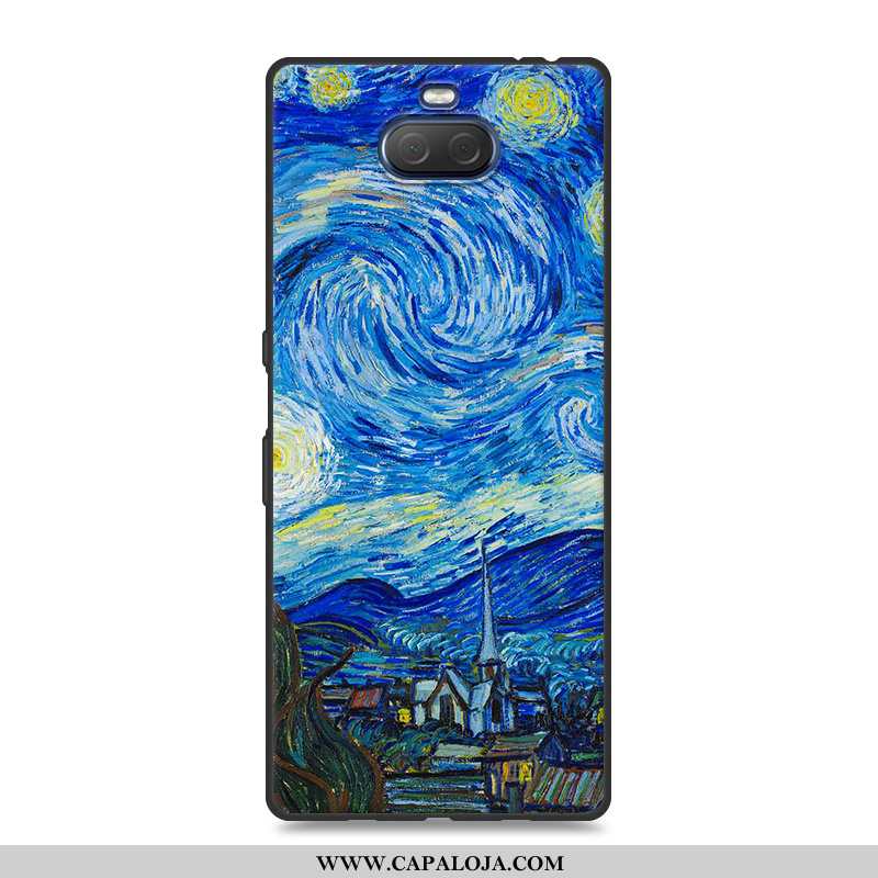 Capa Sony Xperia 10 Plus Tendencia Feminino Telemóvel Vermelha Azul, Capas Sony Xperia 10 Plus Soft 