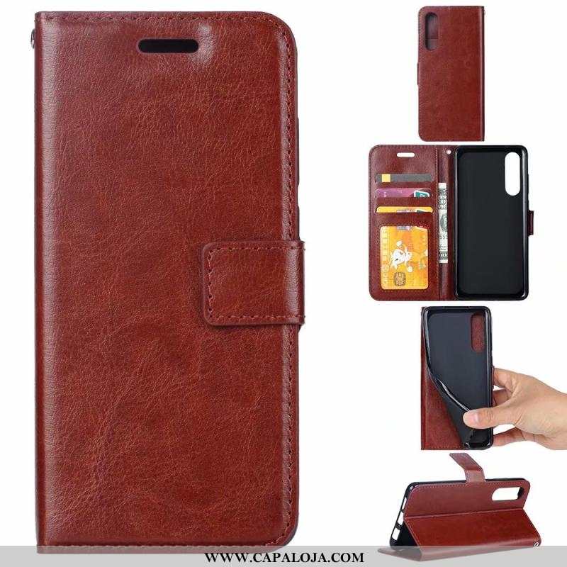 Capa Sony Xperia 5 Couro Capas Telemóvel Cover Roxo, Sony Xperia 5 Protetoras Comprar