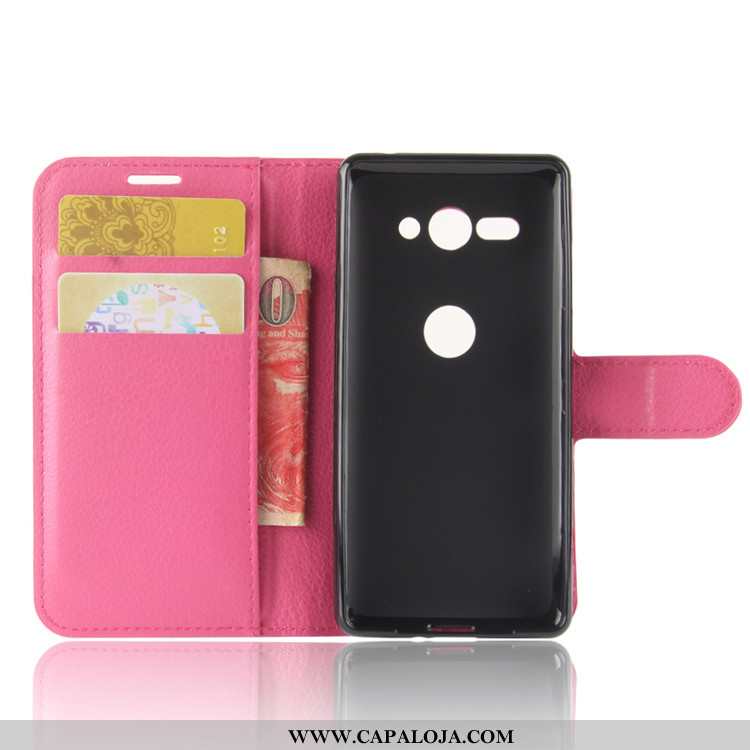Capa Sony Xperia Xz2 Compact Couro Capas Carteira Preto, Sony Xperia Xz2 Compact Protetoras Barato