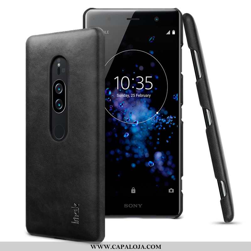 Capa Sony Xperia Xz2 Premium Couro Capas Cases Preto, Sony Xperia Xz2 Premium Fosco Promoção