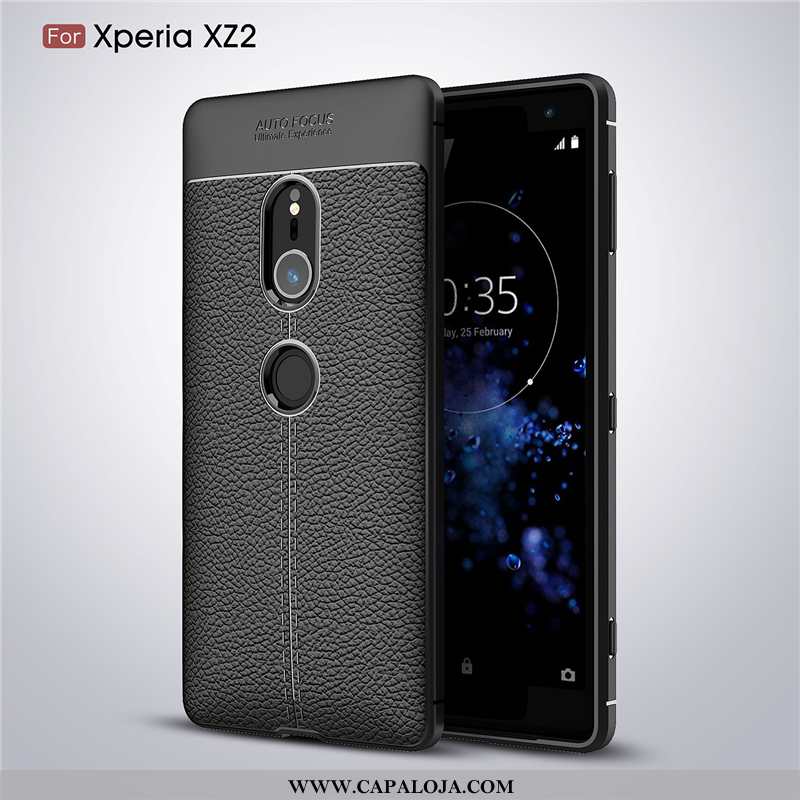Capa Sony Xperia Xz2 Silicone Masculino Cases Antiqueda Cinza, Capas Sony Xperia Xz2 Soft Baratos