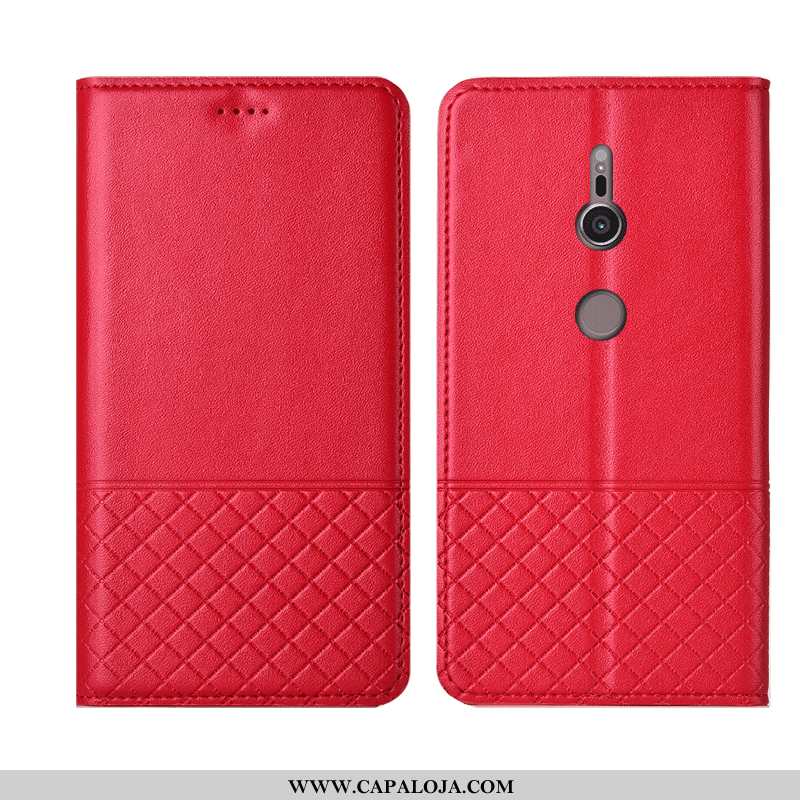 Capa Sony Xperia Xz3 Couro Masculino Cover Cases Vermelho, Capas Sony Xperia Xz3 Soft Venda