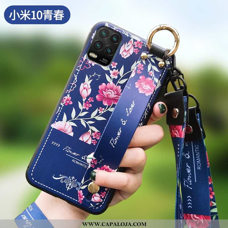 Capa Xiaomi Mi 10 Lite Moda Soft Primavera Vermelha Roxo, Capas Xiaomi Mi 10 Lite Personalizada Bara