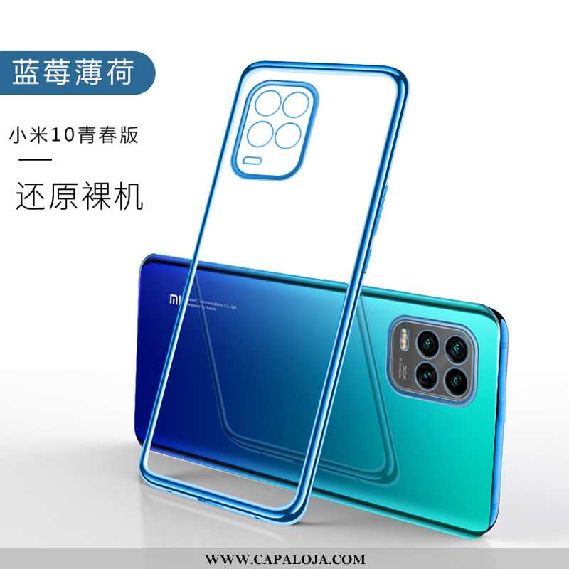 Capa Xiaomi Mi 10 Lite Soft Capas Completa Protetoras Azul, Xiaomi Mi 10 Lite Super Comprar