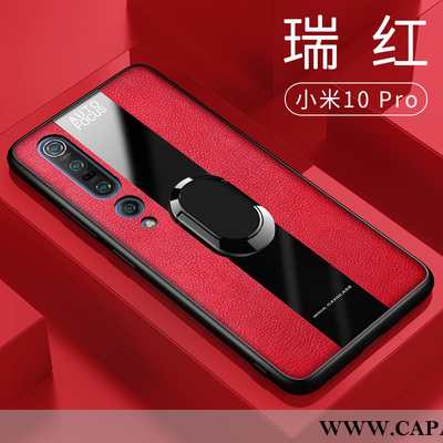 Capa Xiaomi Mi 10 Pro Couro Antiqueda Pequena Telemóvel Vermelho, Capas Xiaomi Mi 10 Pro Silicone Ba