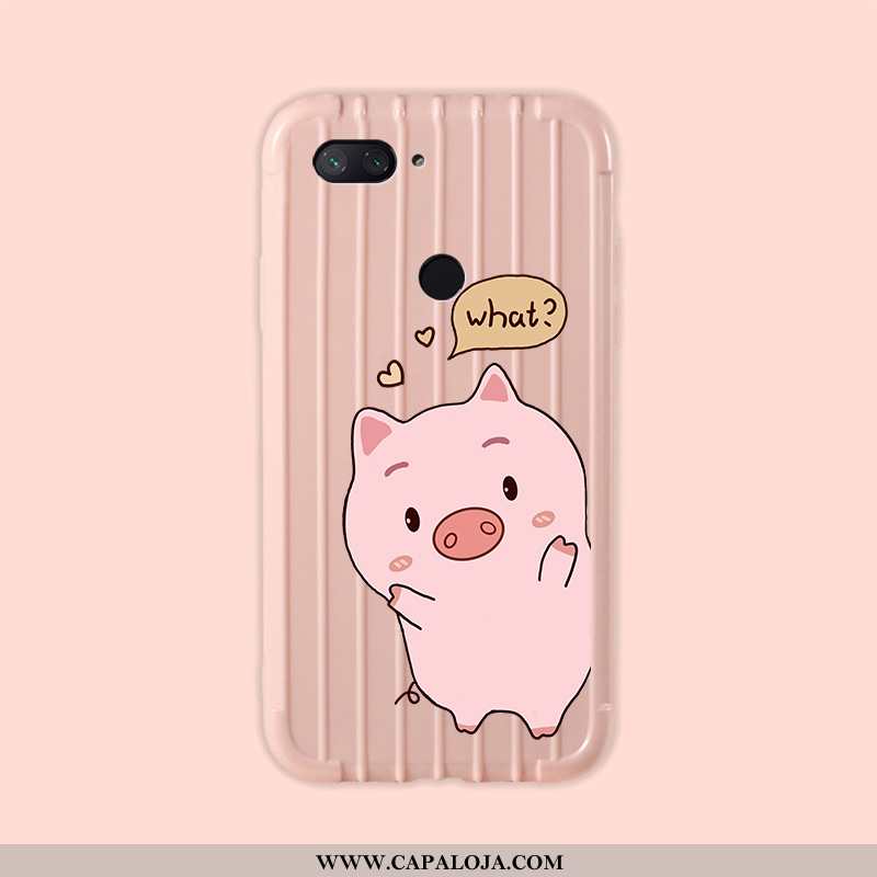 Capa Xiaomi Mi 8 Lite Bonitos Minimalista Malha Moda Verde, Capas Xiaomi Mi 8 Lite Soft Baratos
