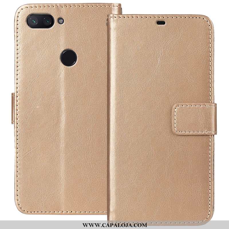 Capa Xiaomi Mi 8 Lite Protetoras Cover Completa Telemóvel Preto, Capas Xiaomi Mi 8 Lite Carteira Onl
