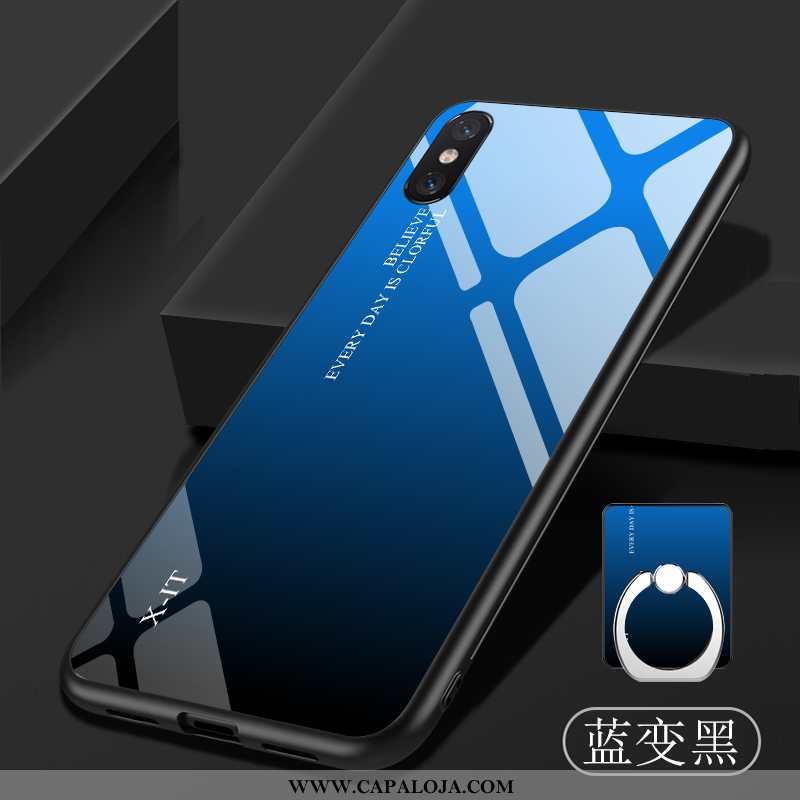 Capa Xiaomi Mi 8 Pro Protetoras Frente Novas Soft Azul, Capas Xiaomi Mi 8 Pro Vidro Promoção