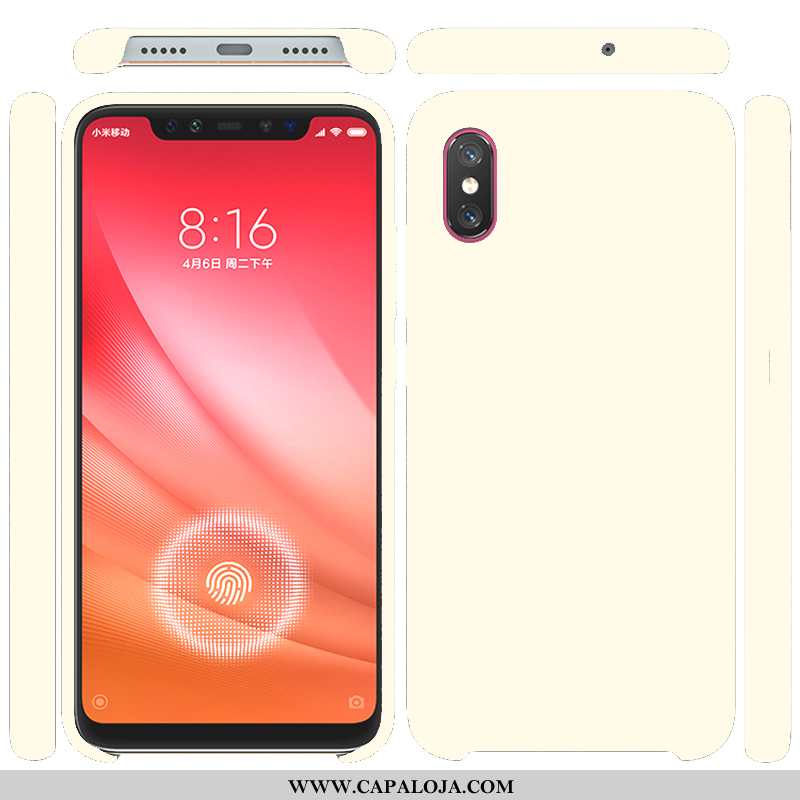 Capa Xiaomi Mi 8 Pro Silicone Capas Telemóvel Lisas Roxo, Xiaomi Mi 8 Pro Discovery Online
