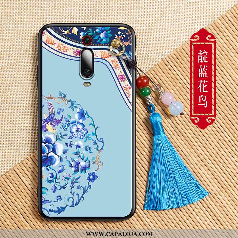 Capa Xiaomi Mi 9t Pro Personalizada Azul Franja Pintado, Capas Xiaomi Mi 9t Pro Criativas Comprar