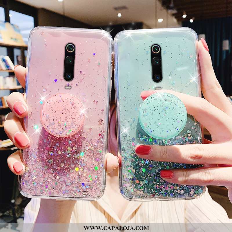 Capa Xiaomi Mi 9t Pro Personalizada Transparente Antiqueda Slim Rosa, Capas Xiaomi Mi 9t Pro Criativ