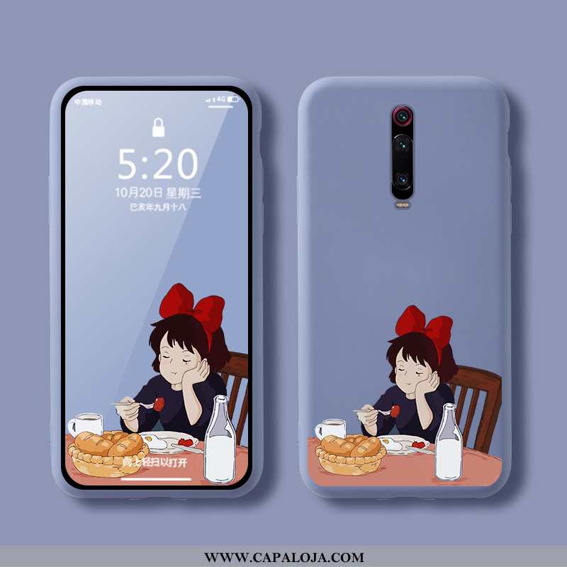Capa Xiaomi Mi 9t Soft Vermelha Minimalista Azul, Capas Xiaomi Mi 9t Super Baratas