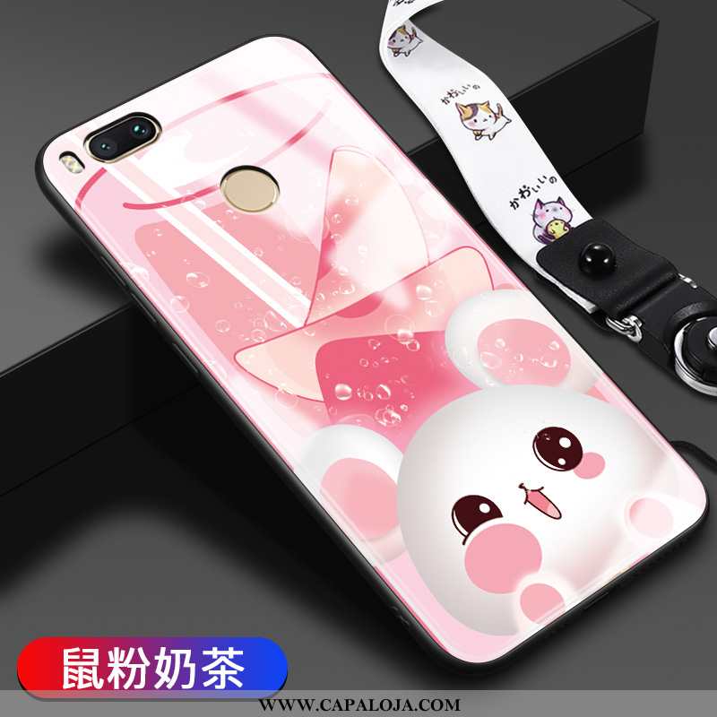Capa Xiaomi Mi A1 Vidro Protetoras Tendencia Bonitos Rosa, Capas Xiaomi Mi A1 Desenho Animado Compra